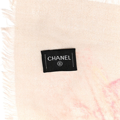 Chanel Cashmere CC N°5 Scarf Shawl Multicolor 2 of 3