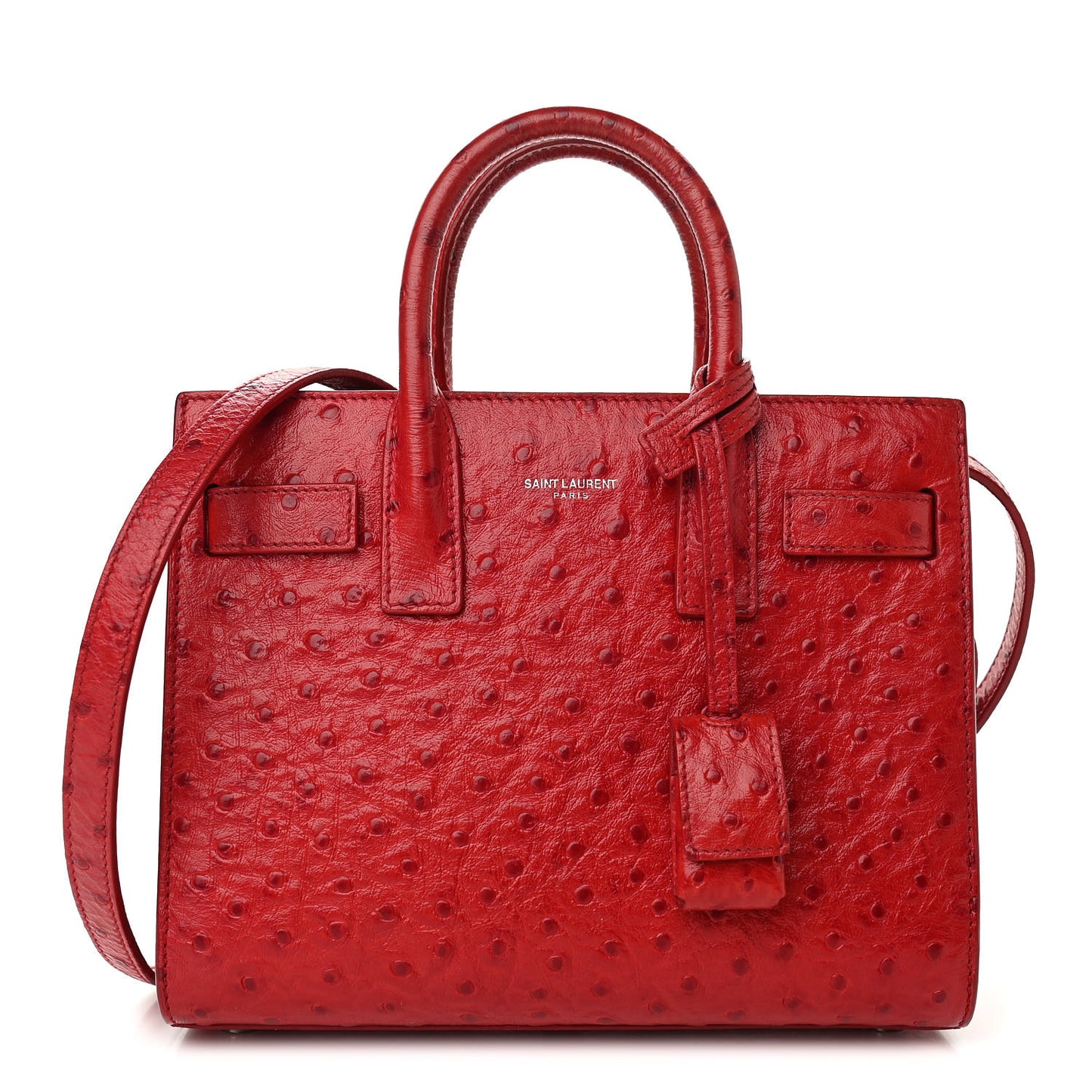 Ostrich Nano Sac De Jour Red