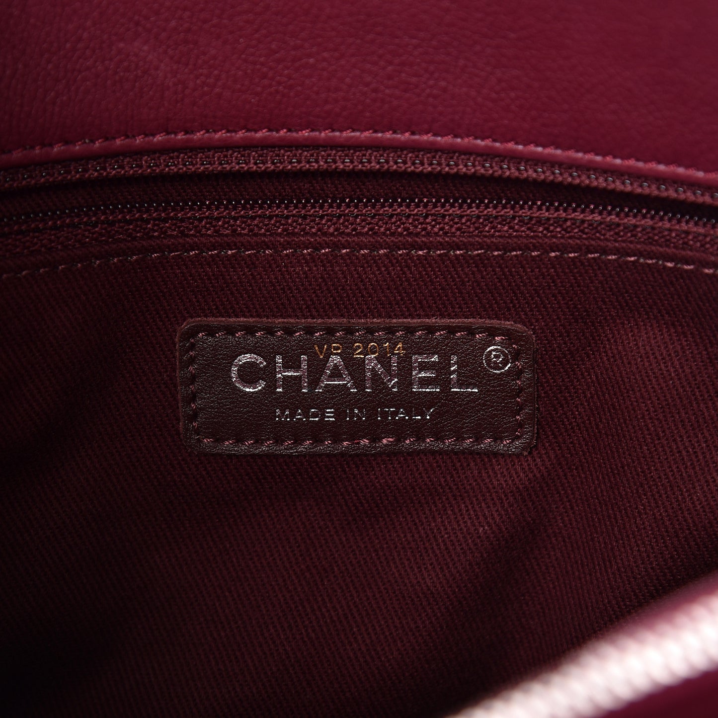 Calfskin Quilted Small Istanbul Tote Light Burgundy