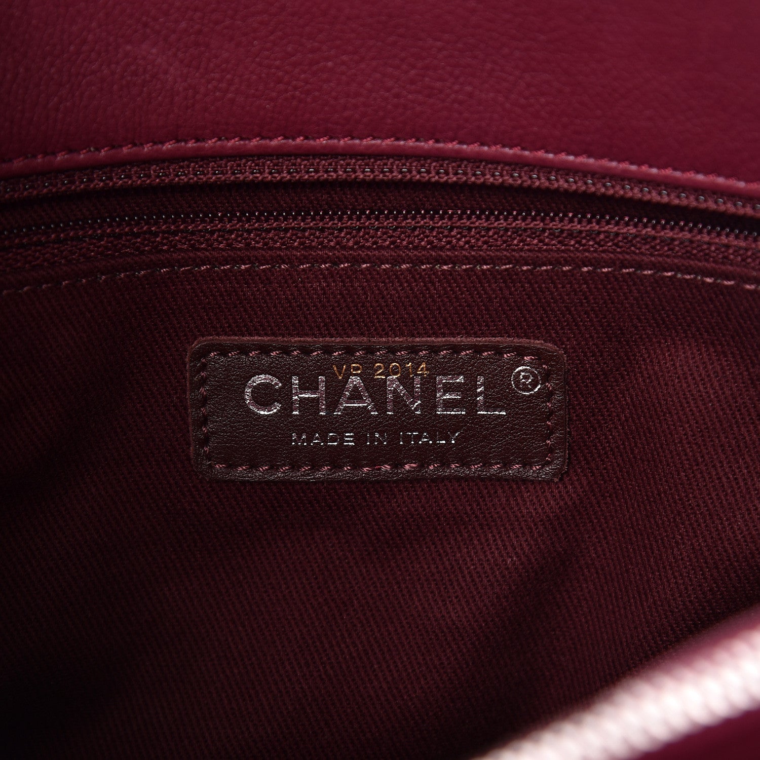 Chanel Calfskin Quilted Small Istanbul Tote Light Burgundy 8 of 13