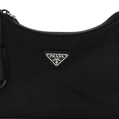 Prada Tessuto Nylon Mini Re-Edition 2000 Bag Black 7 of 9