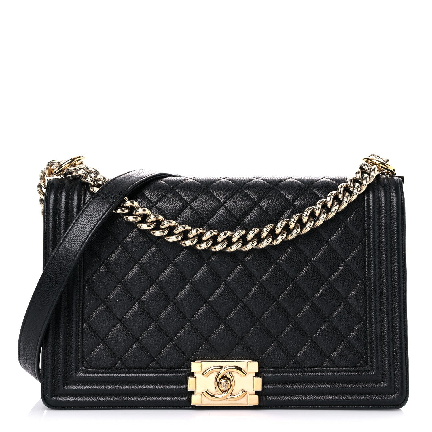 Chanel Caviar Quilted New Medium Boy Flap Black 1 of 16