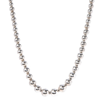 Tiffany Sterling Silver HardWear Graduated Ball Necklace 1 of 5