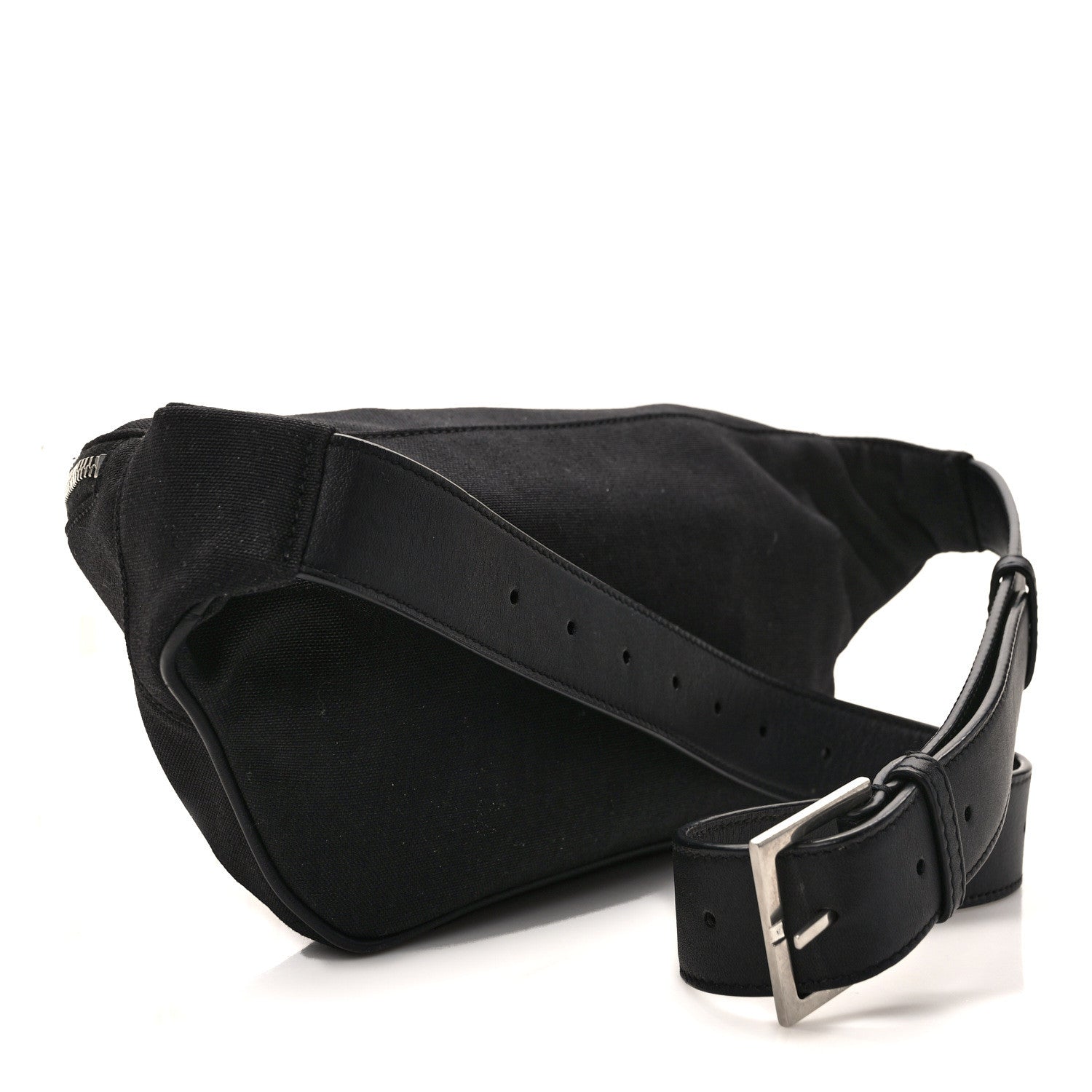 Saint Laurent Canvas Monogram Belt Bag Black 3 of 12