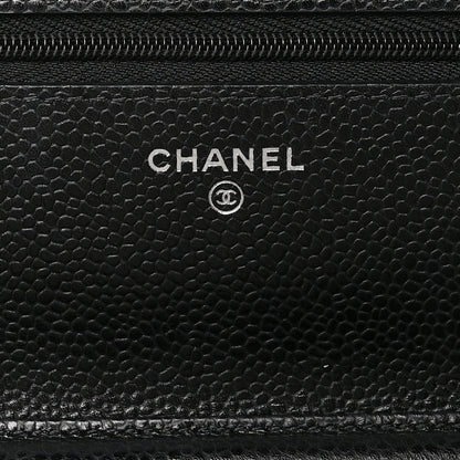 Chanel Caviar Quilted Wallet On Chain WOC Black 6 of 10