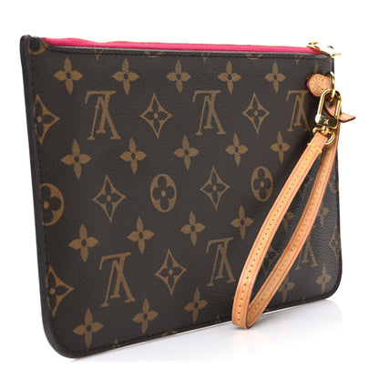 Louis Vuitton Monogram Neverfull MM GM Pochette Pivoine 3 of 8