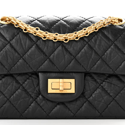 Chanel Aged Calfskin Quilted 2.55 Reissue Mini Flap Black 8 of 11