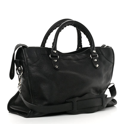 Balenciaga Vibrato Calfskin Classic Silver Hardware City Black 4 of 13