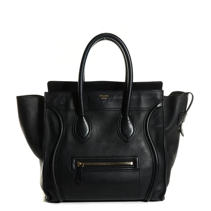 Celine Smooth Calfskin Mini Luggage Black 1 of 8