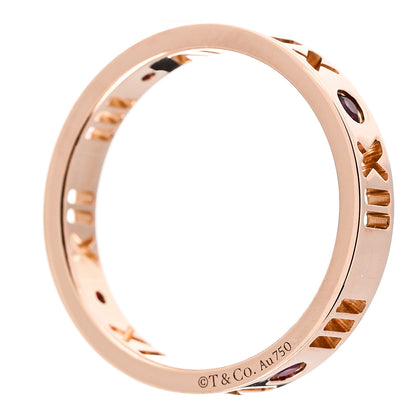 Tiffany 18K Rose Gold Ruby Atlas Pierced Ring 49 4.75 4 of 5