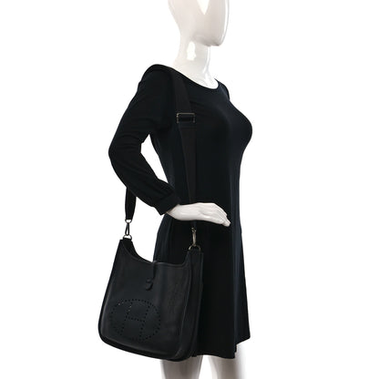 Hermes Taurillon Clemence Evelyne III GM Black 2 of 10