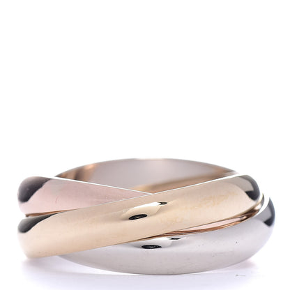 Cartier 18K Pink Yellow White Gold Classic Les Must De Trinity Ring 54 6.75 3 of 5
