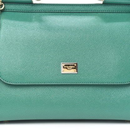 Dolce & Gabbana Dauphine Embellished Medium Miss Sicily Satchel Verde Muschio 7 of 9