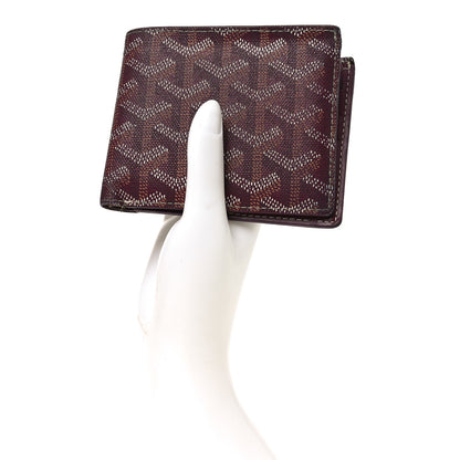 Goyard Goyardine Bi-Fold Victoire PM Wallet Burgundy 2 of 8