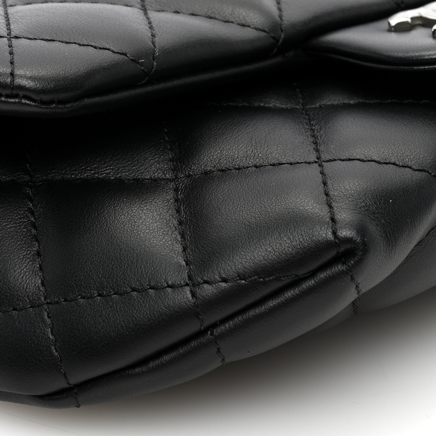 Chanel Calfskin Quilted CC Uniform Flap Belt Bag Black 10 of 11