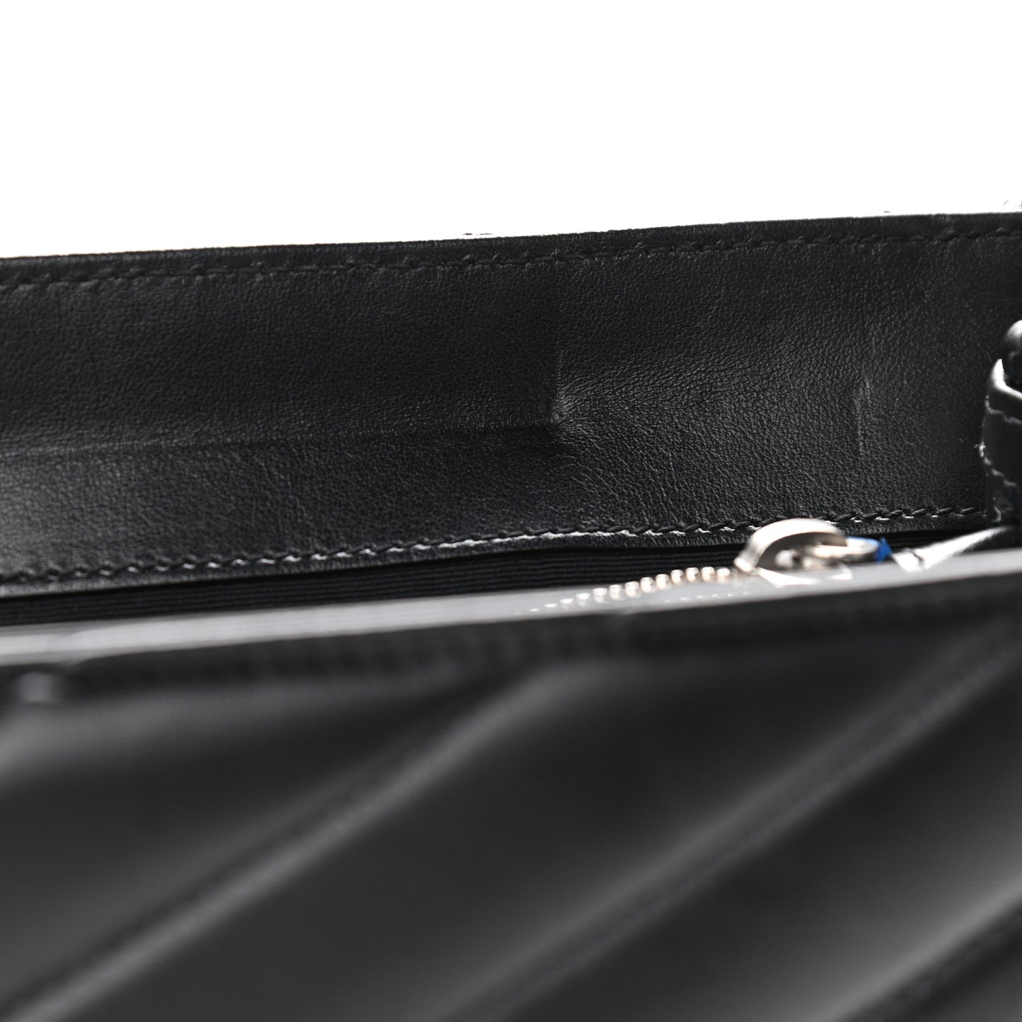 Calfskin Y Quilted Monogram Large Loulou Chain Satchel Black