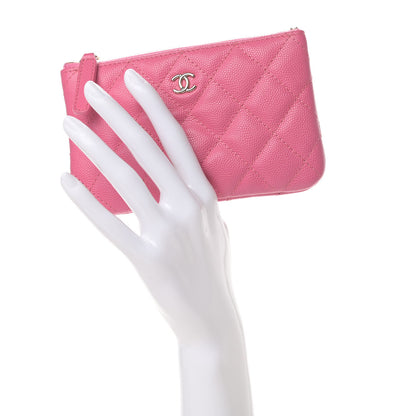 Chanel Caviar Quilted Small Cosmetic Case Pink 2 of 7