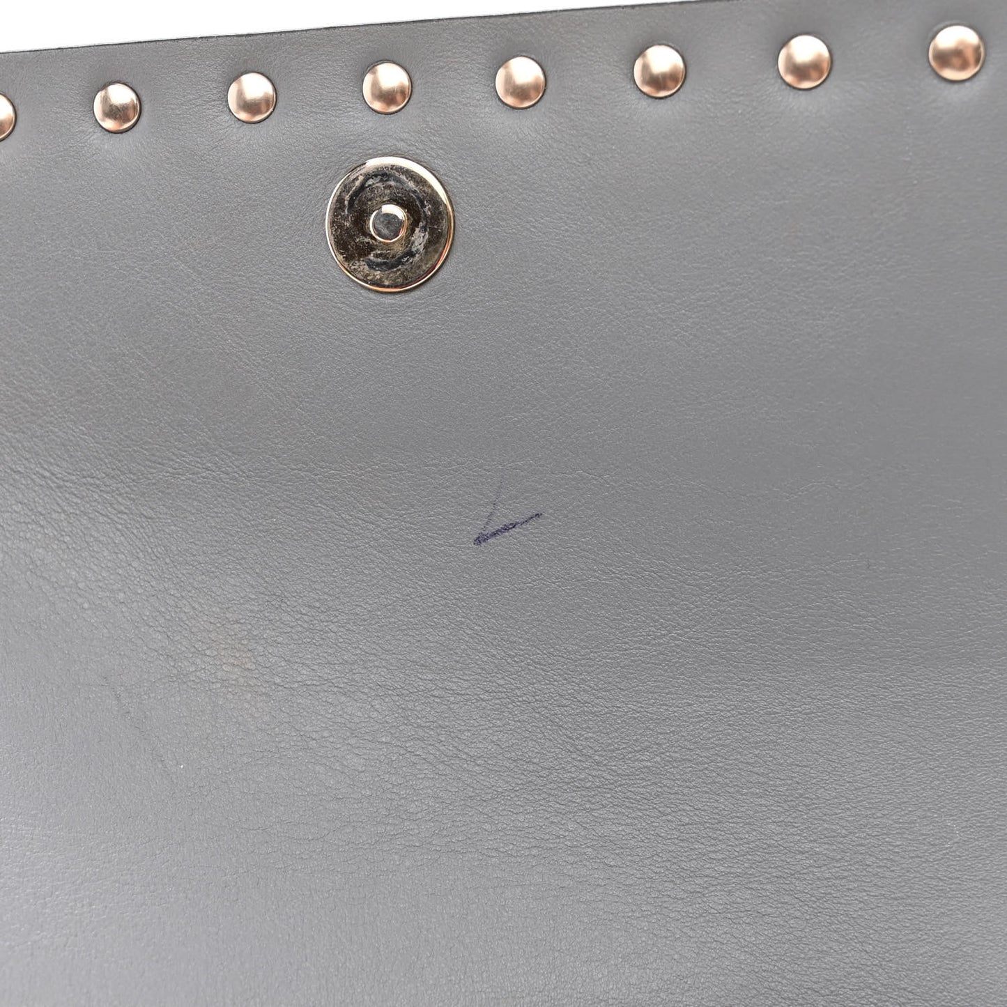 Vitello Rockstud Flap Crossbody Bag Stone