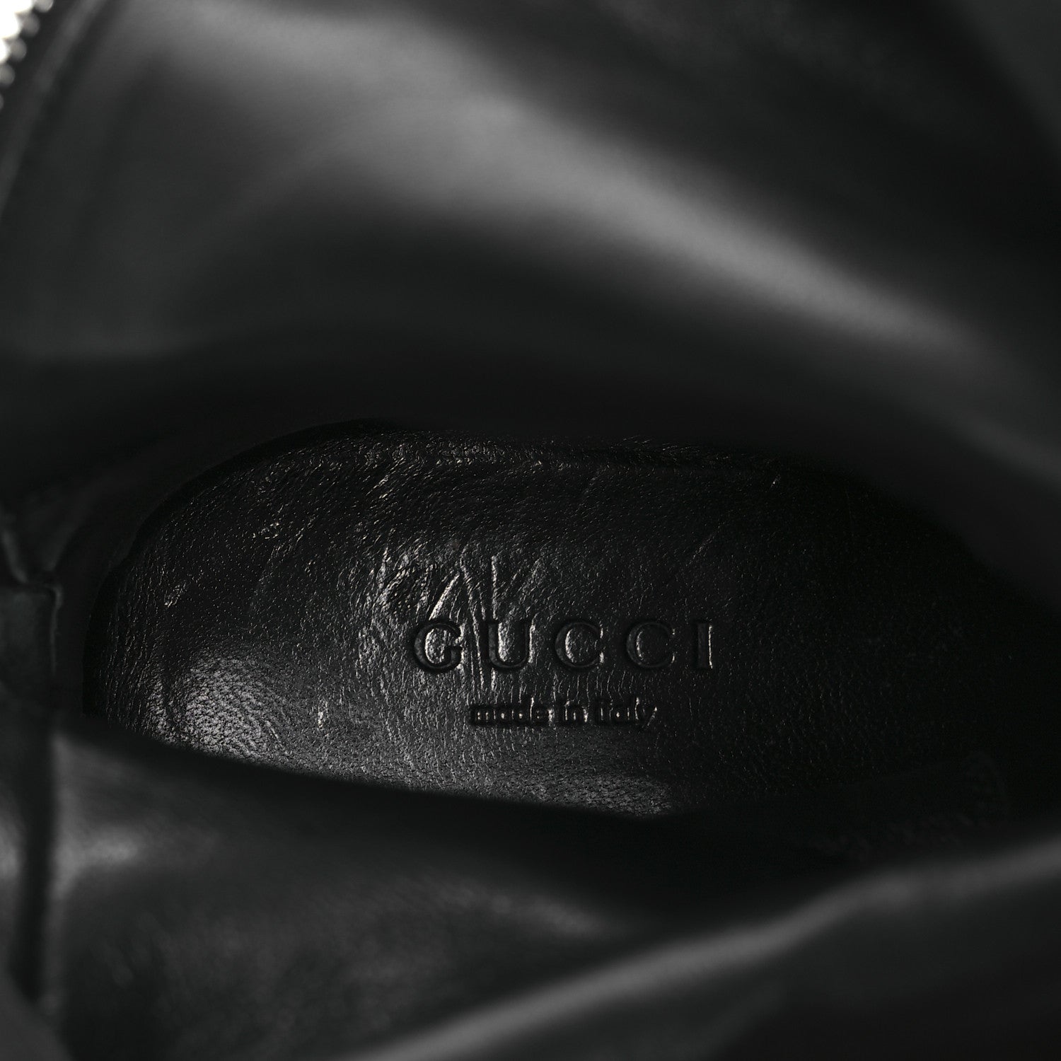 Gucci Guccissima Calfskin Miro Soft Knee High Riding Boots 35.5 Black 10 of 10