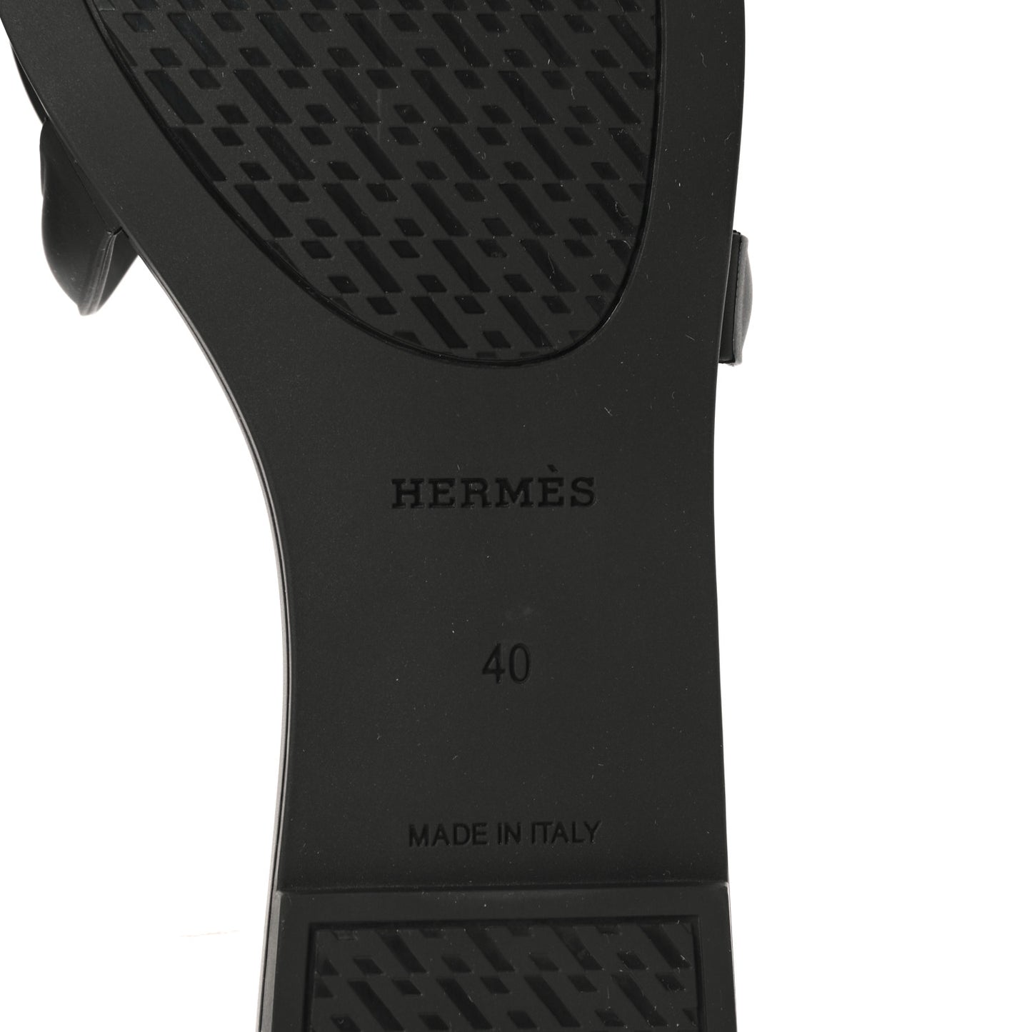 Rubber Aloha Sandals 40 Black
