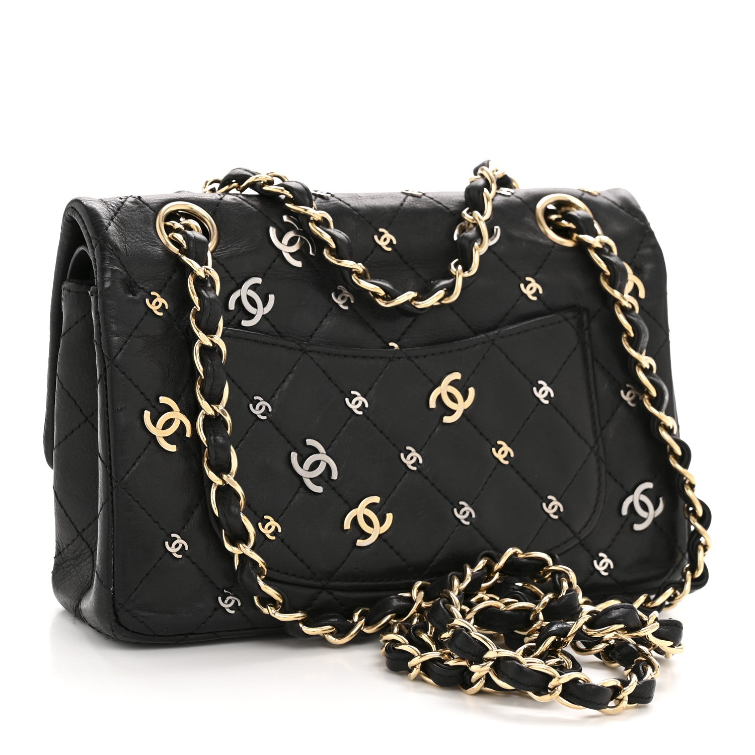 Chanel Calfskin CC Punk 2.55 Reissue 224 Flap Black 3 of 14