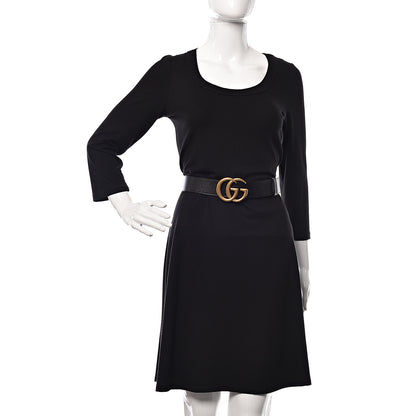 Gucci Textured Calfskin Double G 40mm Belt 85 34 Black 2 of 6