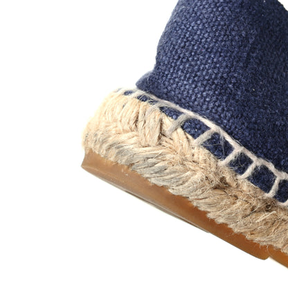 Chanel Canvas CC Espadrilles 37 Navy Black 10 of 10