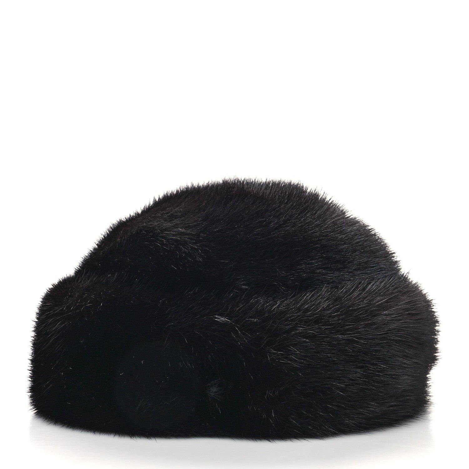 Chanel Mink Fur Hat 59 Black 3 of 7