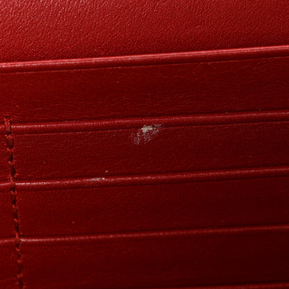Gucci Calfskin Matelasse GG Marmont Chain Wallet Hibiscus Red 10 of 11