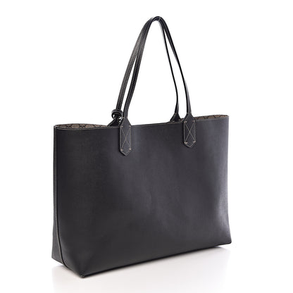 Gucci Calfskin GG Supreme Monogram Medium Reversible Tote Black 6 of 13