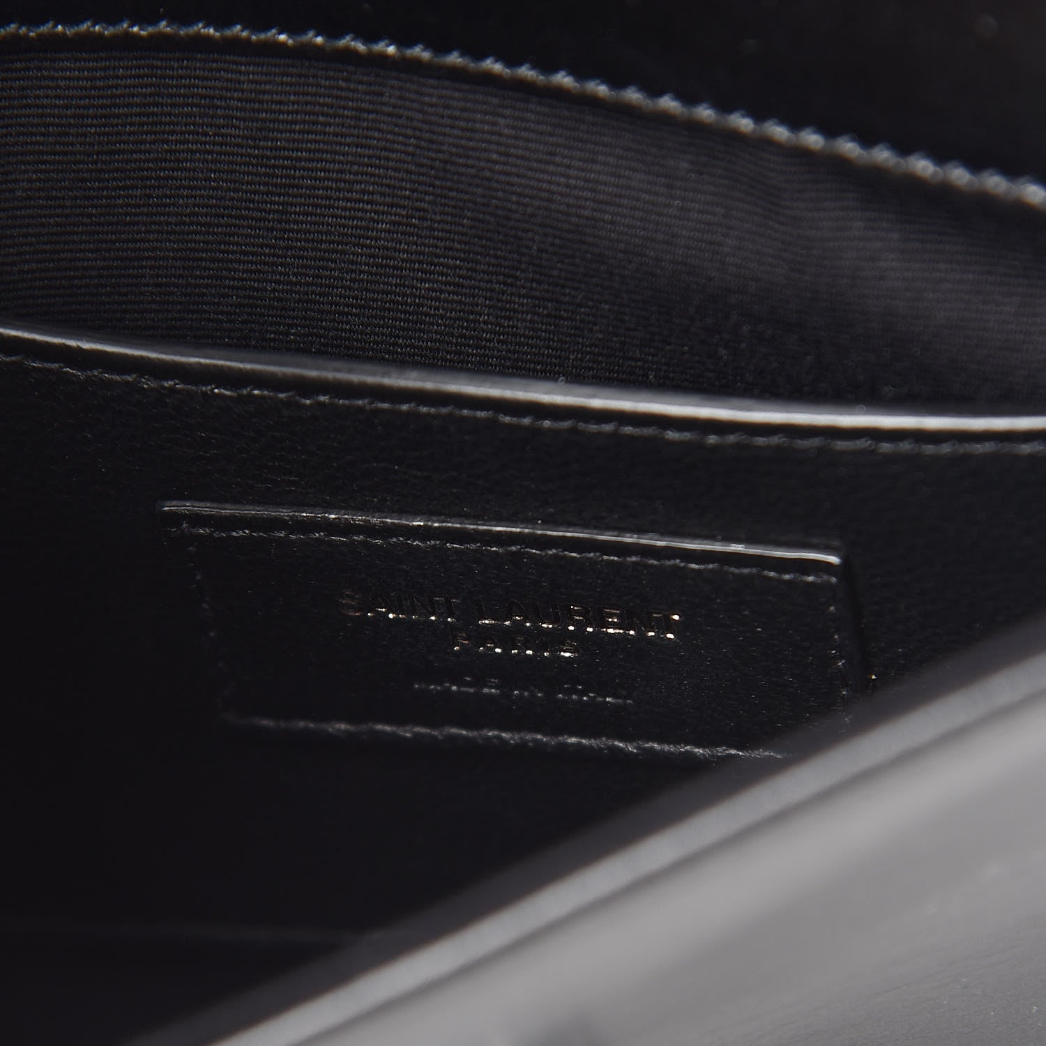 Saint Laurent Calfskin Monogram Smoking Clutch Black 6 of 9