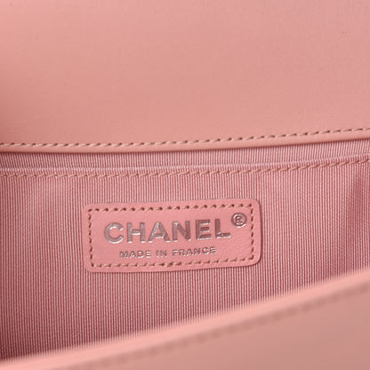 Chanel Lambskin Quilted Medium Boy Flap Light Pink 9 of 11