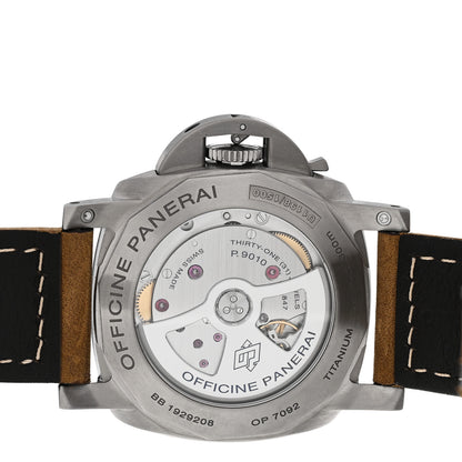 Panerai Titanium Calfskin 44mm Luminor Marina 1950 3 Days Automatic Watch Black PAM01351 4 of 5