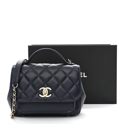Chanel Caviar Quilted Small Business Affinity Flap Navy 11 of 11