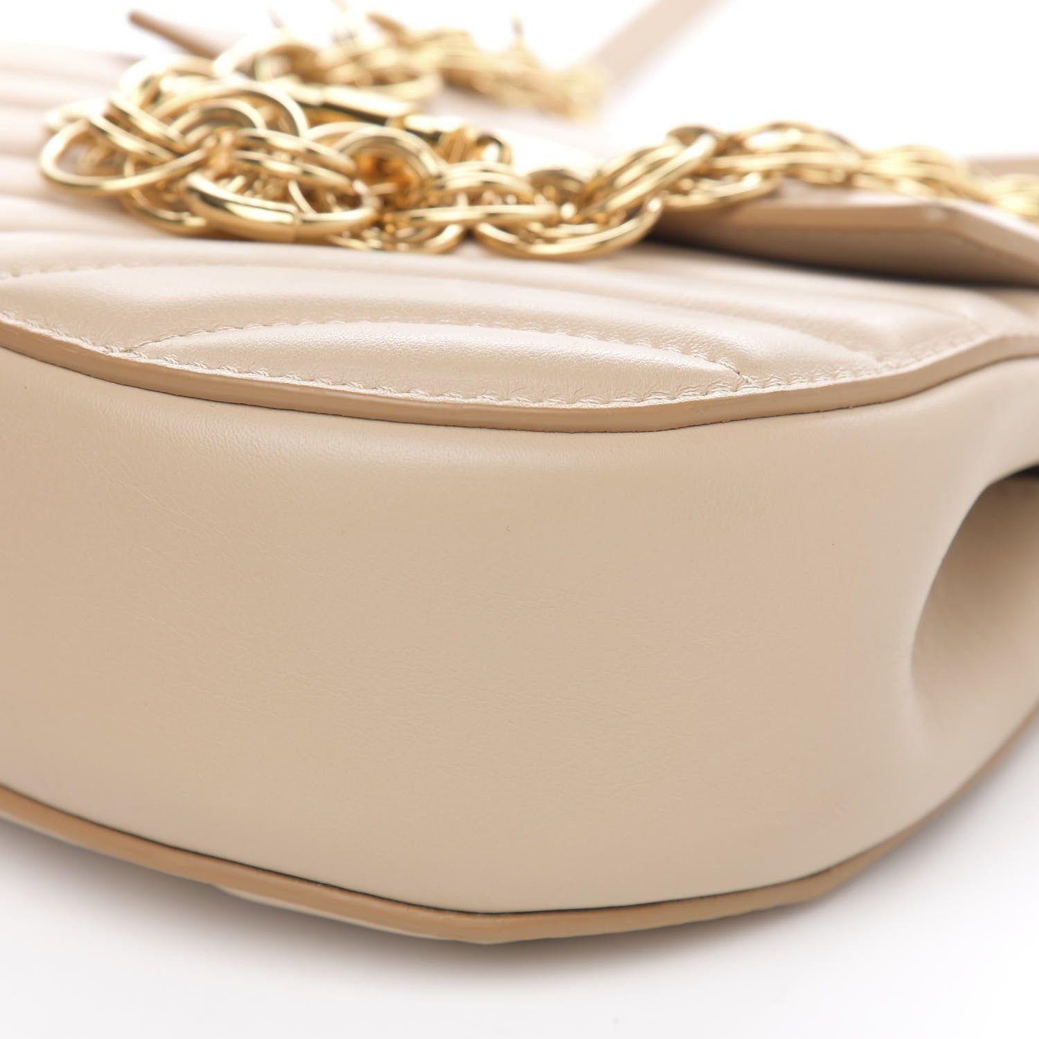 Chloe Calfskin Quilted Mini Drew Bijou Shoulder Bag Pearl Beige 9 of 11