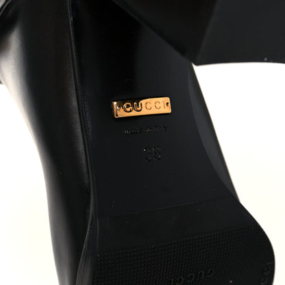 Gucci Calfskin Double G Knee High Boots 36 Black 7 of 11