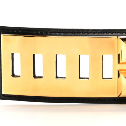 Hermes Box Collier De Chien CDC Belt 80 32 Black 3 of 14
