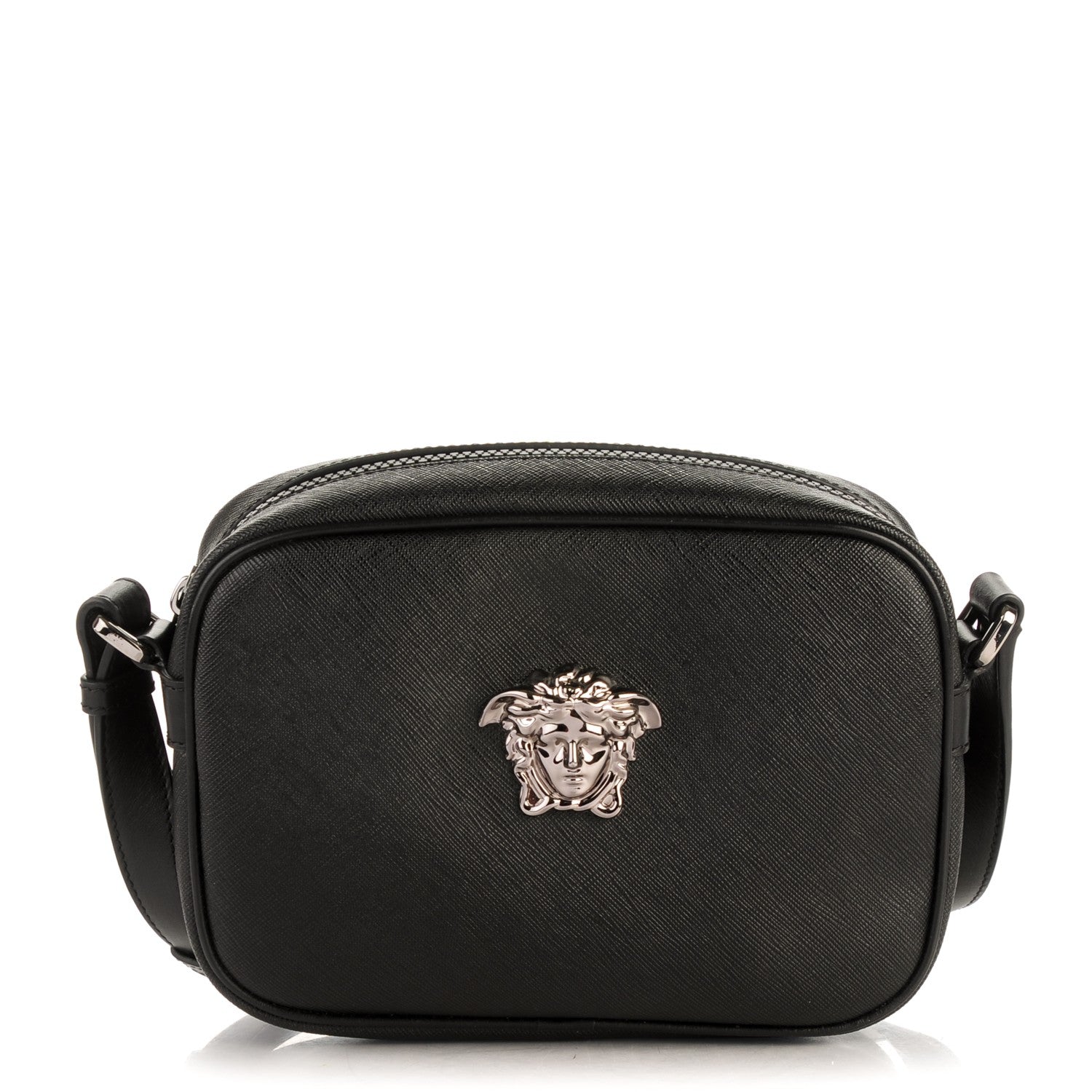 Versace Grained Calfskin Palazzo Camera Bag Black 1 of 6