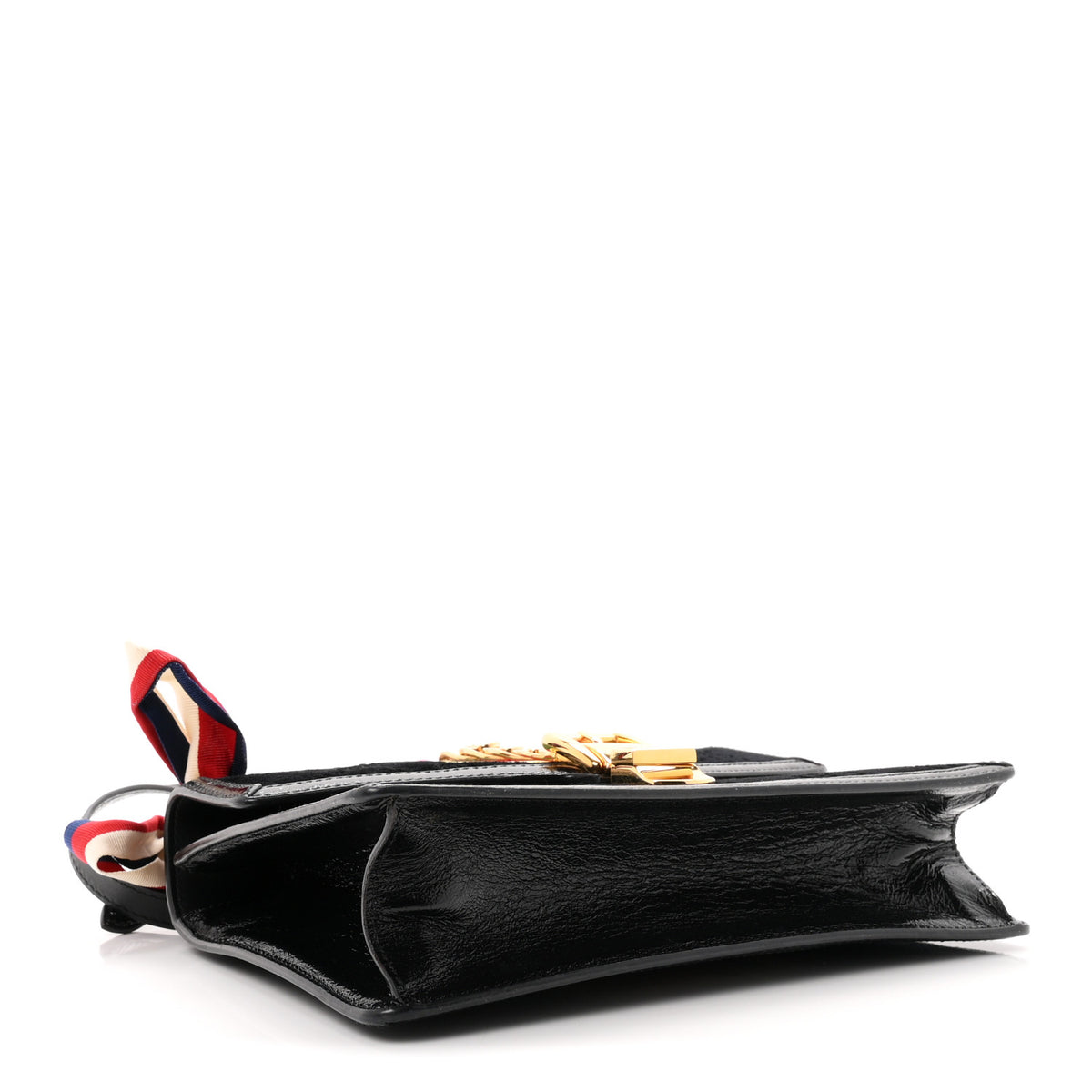 Velvet GG Monogram Small Sylvie Shoulder Bag Black