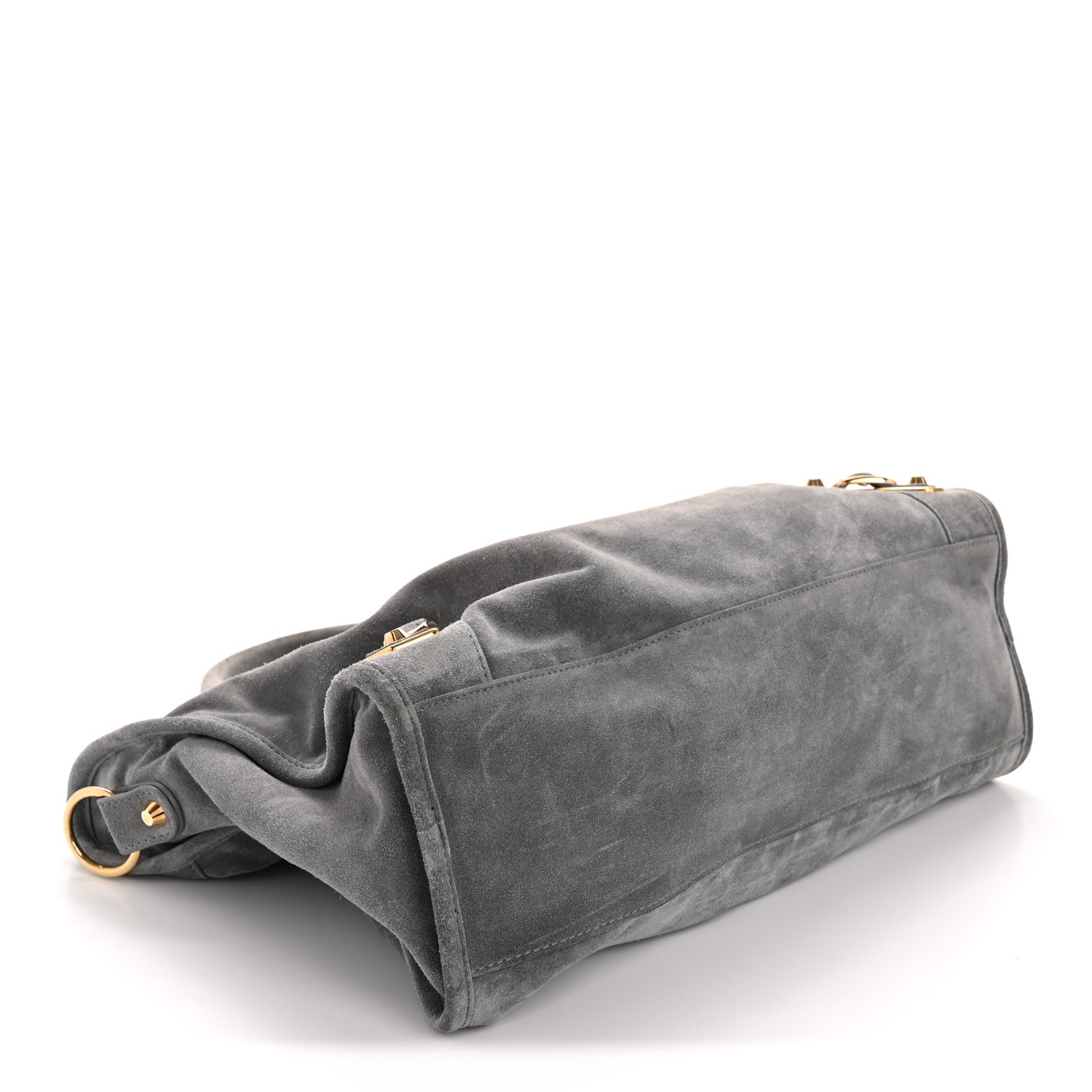 Balenciaga Suede Gold Metallic Edge Hardware City Gris Plomb 4 of 14