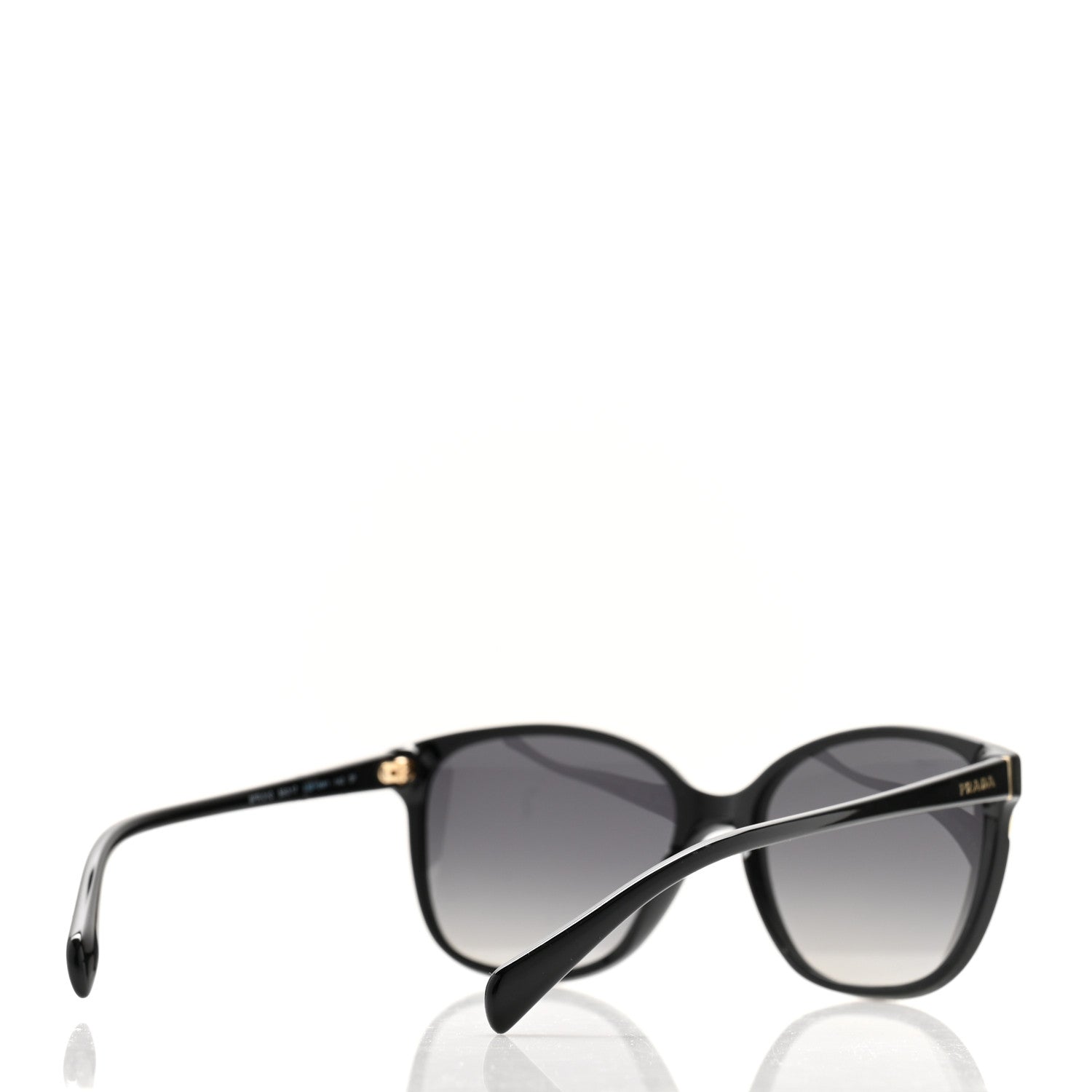 Prada Acetate Sunglasses SPR 01O Black 4 of 8