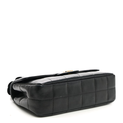 Chanel Lambskin Quilted Mini Chocolate Bar Camellia Flap Black 4 of 9