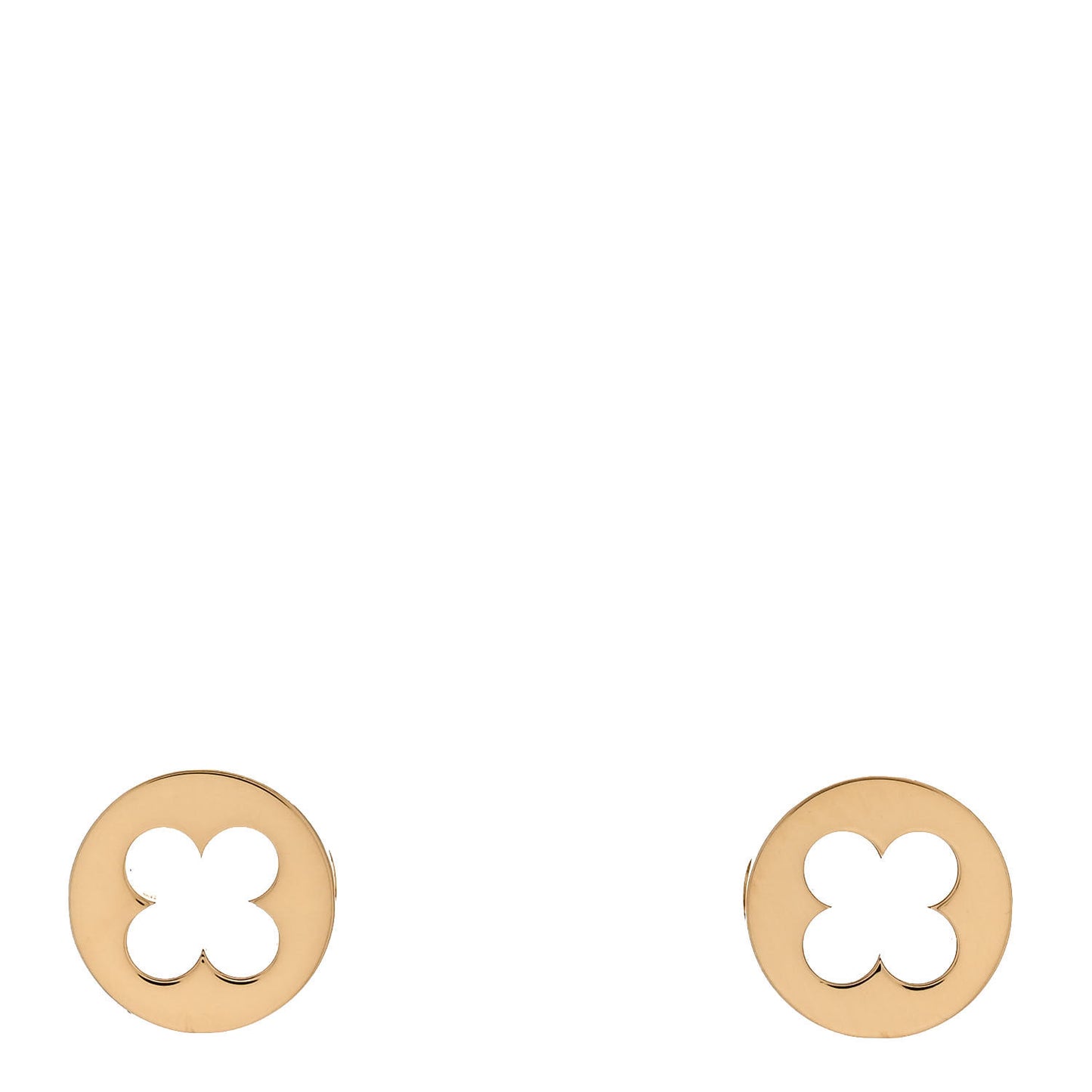 18K Yellow Gold Empreinte Ear Studs Earrings