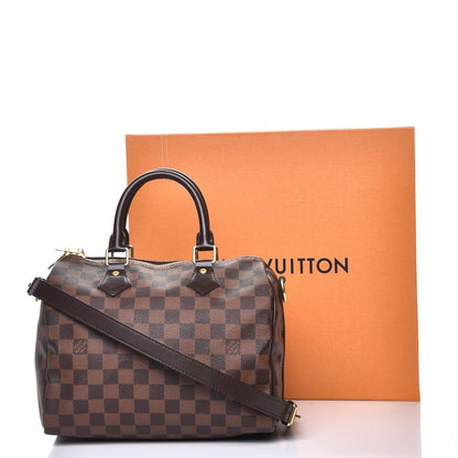 Louis Vuitton Damier Ebene Speedy Bandouliere 25 10 of 10
