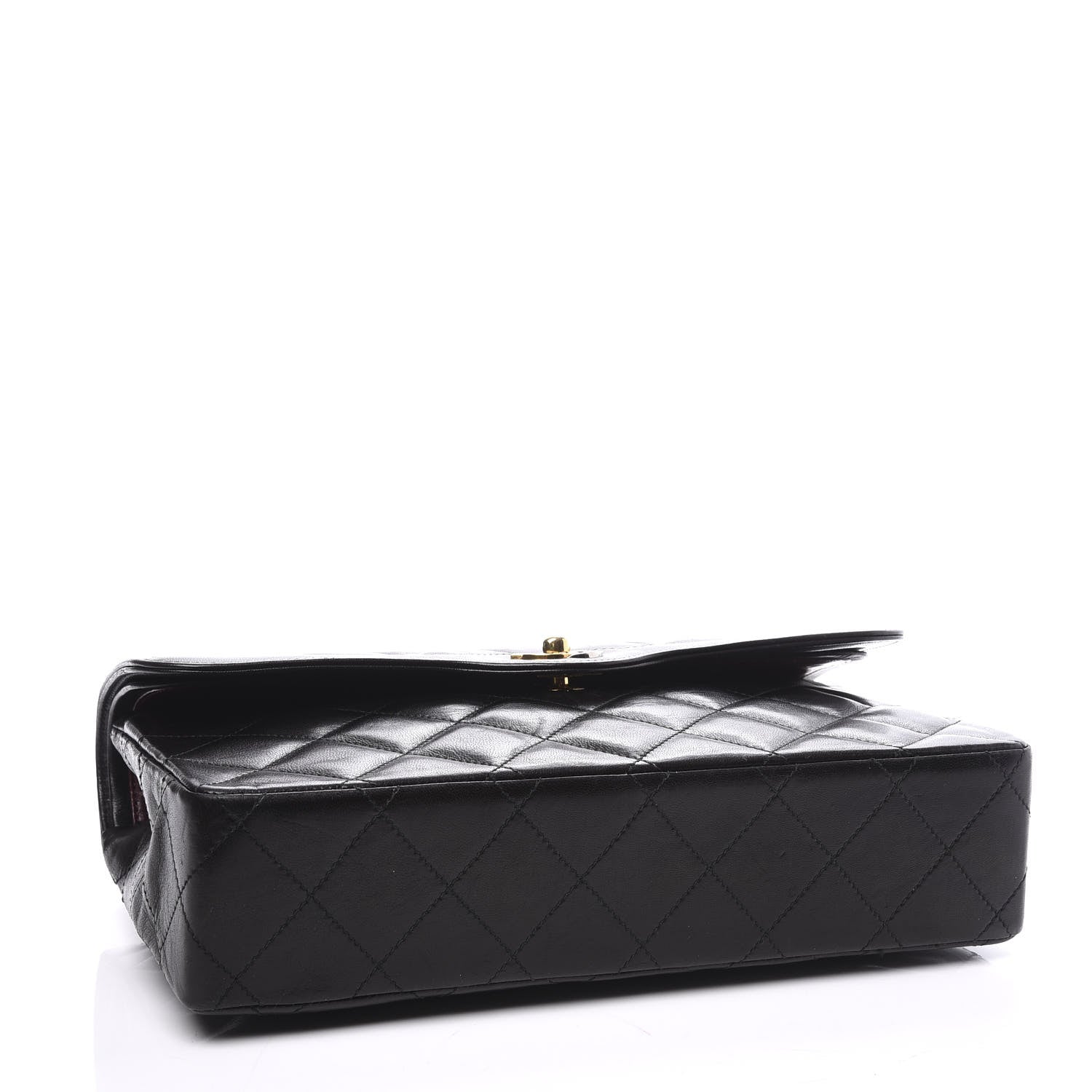 Chanel Lambskin Quilted Medium Double Flap Black 3 of 10