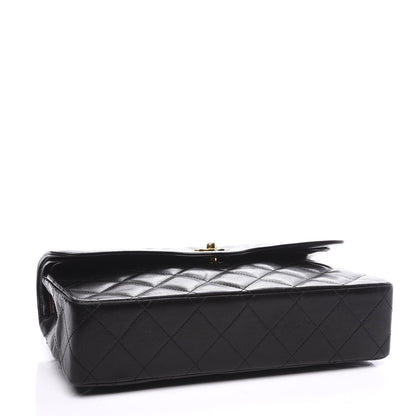 Chanel Lambskin Quilted Medium Double Flap Black 3 of 10