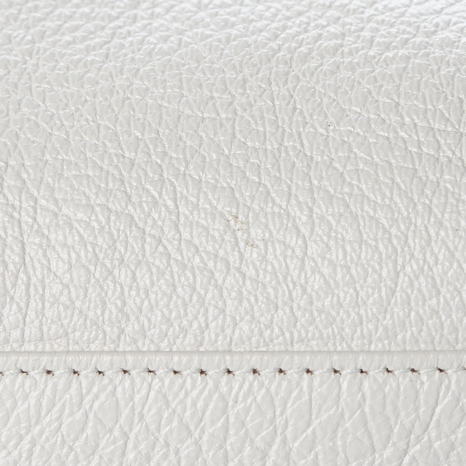 Balenciaga Chevre Silver Metallic Edge Hardware City White 12 of 12