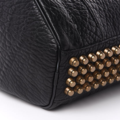 Alexander Wang Pebbled Lambskin Rockie Black Antique Brass Hardware 7 of 9