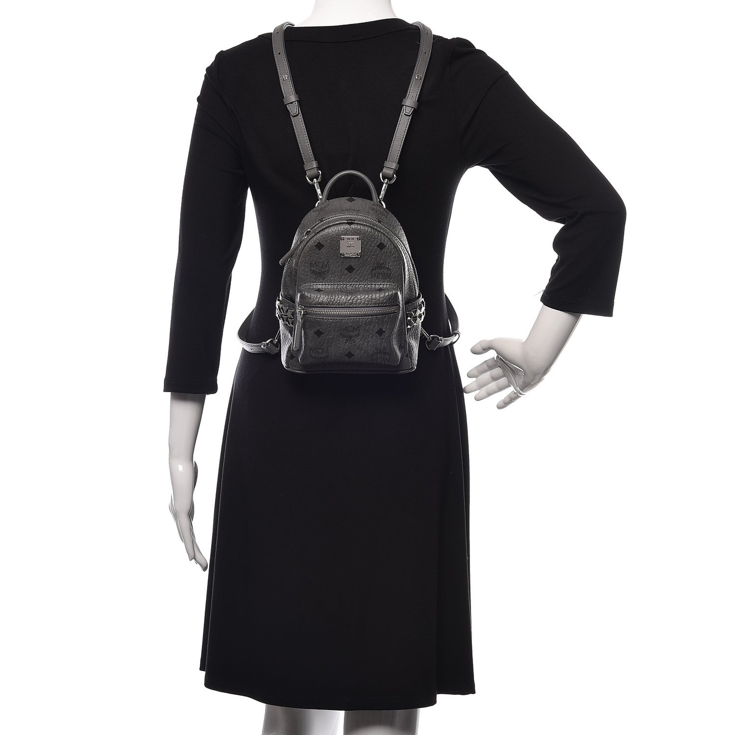 Visetos Studded X-Mini Bebe Boo Backpack Grey