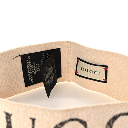 Gucci Cotton Elastic Gucci Logo Headband White 4 of 4